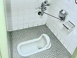 Japanese squat toilet