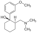 Chemical structure of Tramadol.