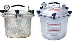 Stovetop autoclaves, also known as pressure cooker—the simplest of autoclaves