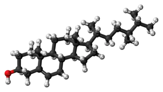 Ball-and-stick model of campesterol