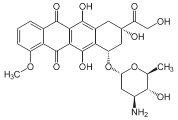 Epirubicin. Used against: Breast, ovarian, gastric, lung cancers, and lymphomas