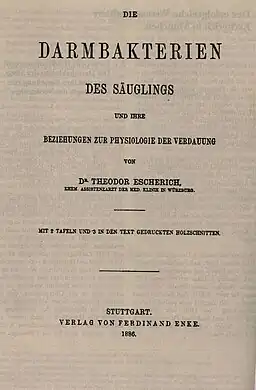 Escherich's habilitation treatise