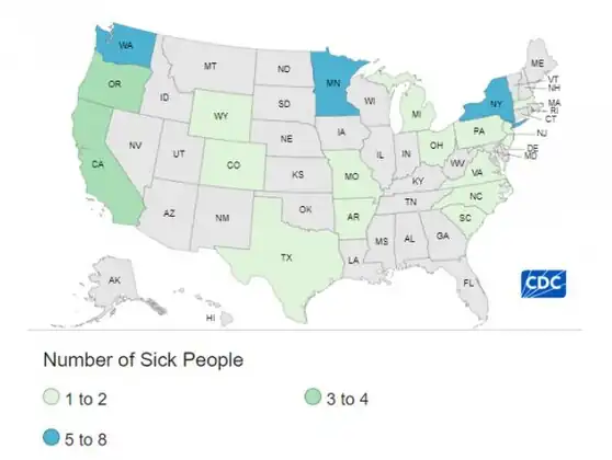 E. coli O121:H19 outbreak- Organic carrots (November 2024)[11]