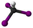 Ball and stick model of iodoform