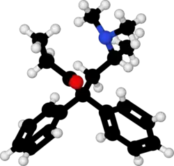 The more active R enantiomer of methadone (levomethadone)