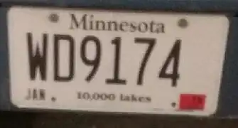 Minnesota drunk driver plate