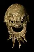 Mask of Silen, bronze, first half of the 1st century BC