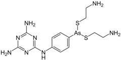 Skeletal formula of melarsomine