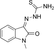 Skeletal formula of methisazone