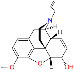Chemical structure of nalodeine.