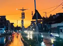 Night view of Perinthalmanna  Municipal town