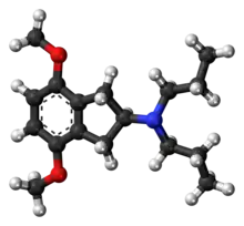 Ball-and-stick model of the RDS-127 molecule
