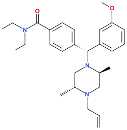 Chemical structure of SNC-80.