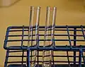 Test tubes in racks