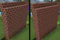 Old vs final bricks texture.