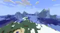 The seed Glacier in 1.18 Experimental Snapshot 1, the first Glacier seed to actually generates glaciers at spawn.