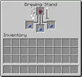 The GUI of the brewing stand in 1.8.x and below.