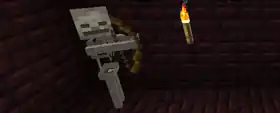 A skeleton in the Nether used as the 12w36a snapshot image.