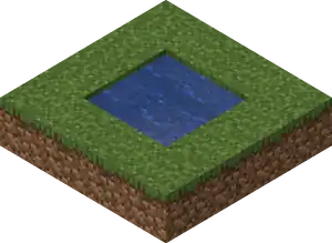 2×2 water spawner (every corner is renewable)