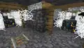 Four cave spider monster spawners generated in close proximity.