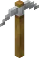An iron pickaxe as it appeared on A Minecraft Movie Live Event.
