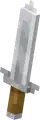 An iron sword in A Minecraft Movie Live Event.