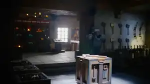 Pigscene as it appears in A Minecraft Movie.