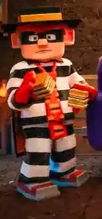 AMCM Hamburglar.jpg: Infobox image for Hamburglar the character in Minecraft