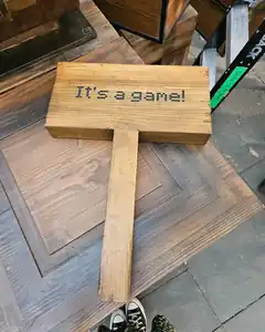 A sign in A Minecraft Movie.