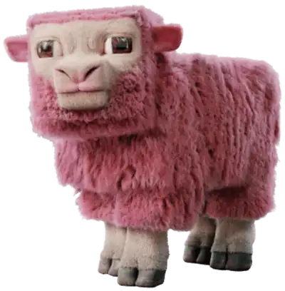 A pink sheep
