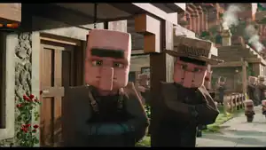 Villagers as seen in A Minecraft Movie