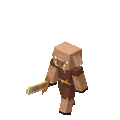 A piglin walking