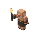 An adult torch piglin's idle pose