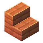 Acacia Wood Stairs (inventory) MCE.png: Infobox image for Acacia Wood Stairs the block in Minecraft