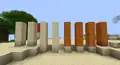 Sandstone variants.