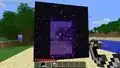 Lit nether portal.