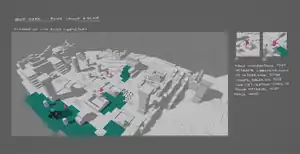 Ruin layout concept art.