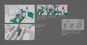 More ancient city gameplay concept art.