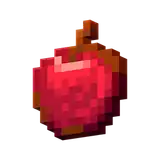 An apple as it appeared in Minecraft Earth
