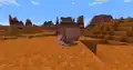An armadillo that naturally spawned in a badlands.