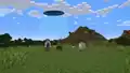 Narrator and M.A.R.I.L.L.A. entering Minecraft through a portal.