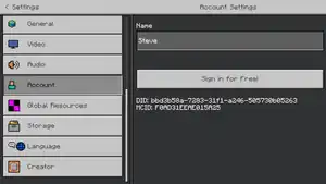 The Account Settings tab.