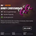The baby crossbows within the inventory.