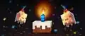 Another image for the Anniversary Event, featuring two Baby Ghasts next to a birthday cake.
