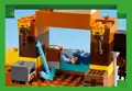 A cyan bed from LEGO The Badlands Mineshaft.