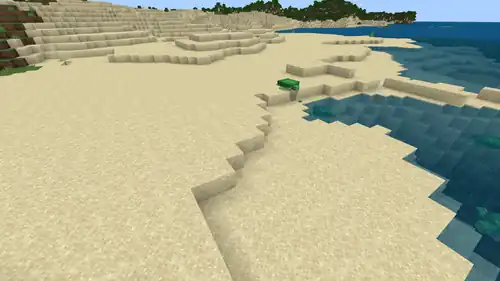 Naturally generated sand in a beach.