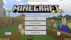 Bedrock 1.12.0.14.png: Infobox image for beta 1.12.0.14 the version in Minecraft