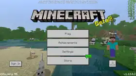 Bedrock 1.12.0.2.png: Infobox image for beta 1.12.0.2 the version in Minecraft