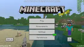 Bedrock 1.12.0.3.png: Infobox image for beta 1.12.0.3 the version in Minecraft