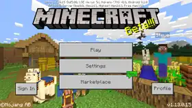 Bedrock 1.13.0.15.png: Infobox image for beta 1.13.0.15 the version in Minecraft